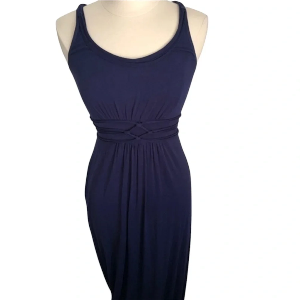 navy blue maxi tank dress TANK MAXI DRESS (NAVY) Navy / XS